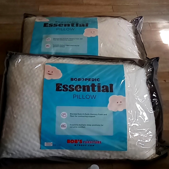 BRAND NEW BOB O PEDIC QUEEN ESSENTIAL PILLOW SET - Picture 1 of 2